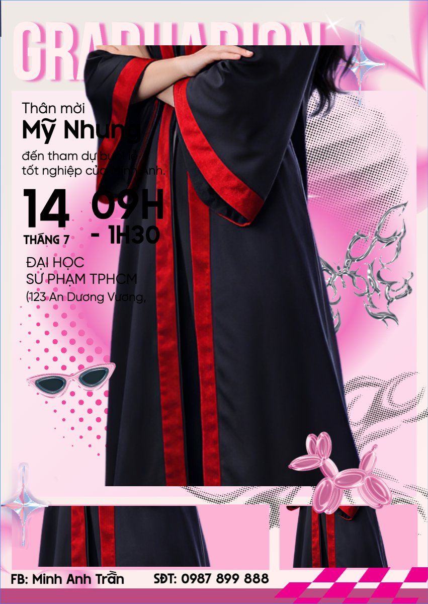Mẫu Thư mời Thư mời tốt nghiệp — LayerPic