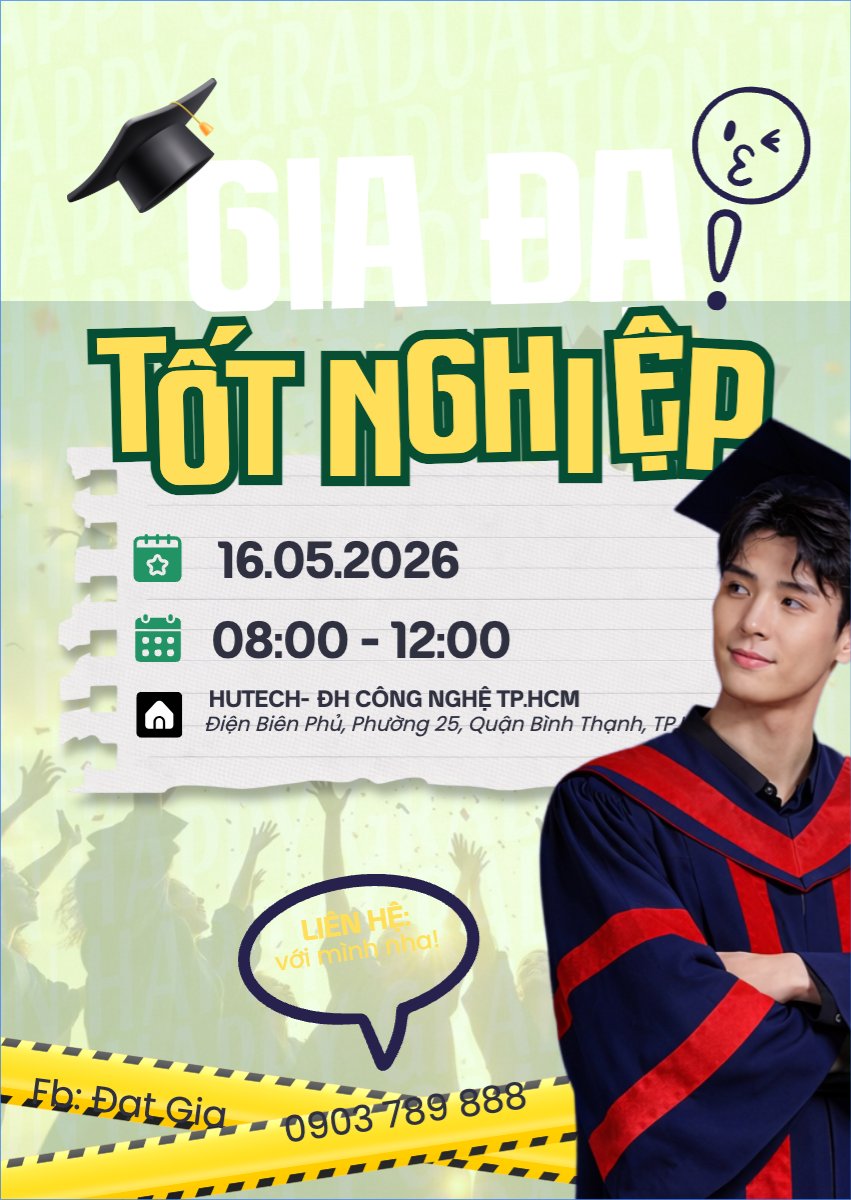 Mẫu Thư mời Tốt nghiệp rồi nè — LayerPic
