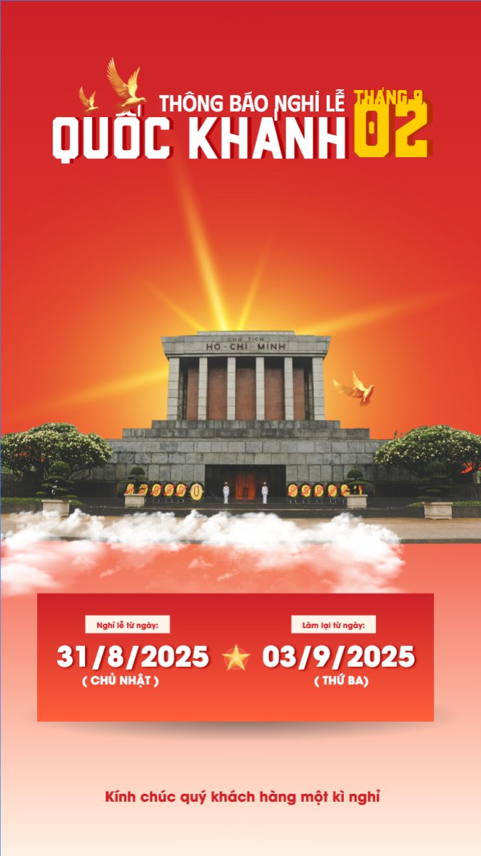 2/9, Quốc Khánh, lễ hội, thông báo, lịch nghỉ, Việt Nam, sự kiện, event, hiện đại, modern