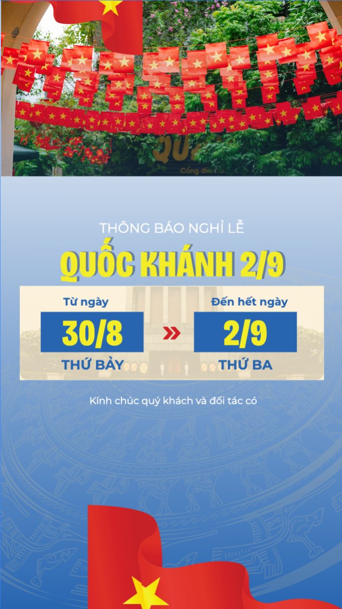 2/9, Quốc Khánh, lễ hội, thông báo, lịch nghỉ, Việt Nam, sự kiện, event, hiện đại, modern