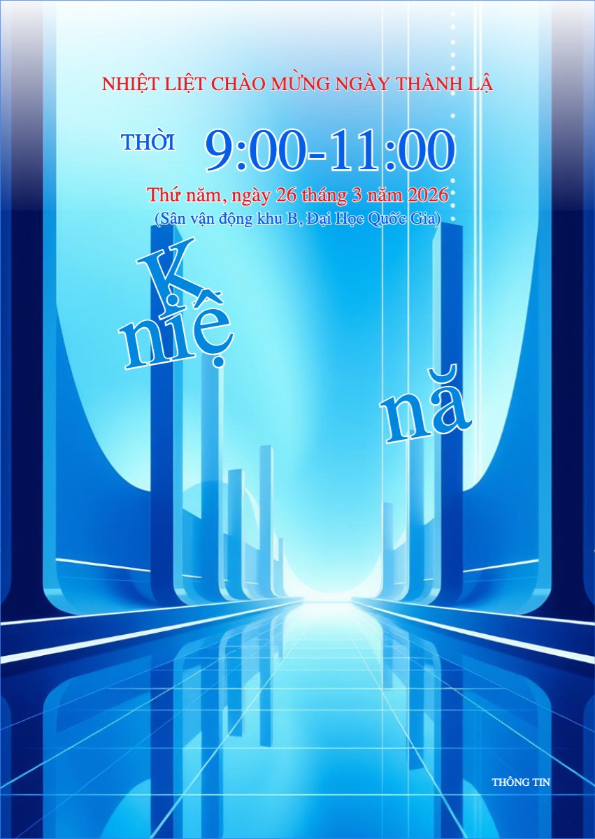 Mẫu Thư mời Kỷ niệm ngày thành lập Đoàn TNCS Hồ Chí Minh 26/3 — LayerPic