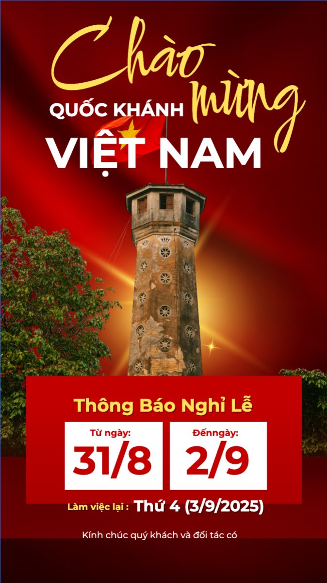 	2/9, Quốc Khánh, lễ hội, thông báo, lịch nghỉ, Việt Nam, sự kiện, event, hiện đại, modern