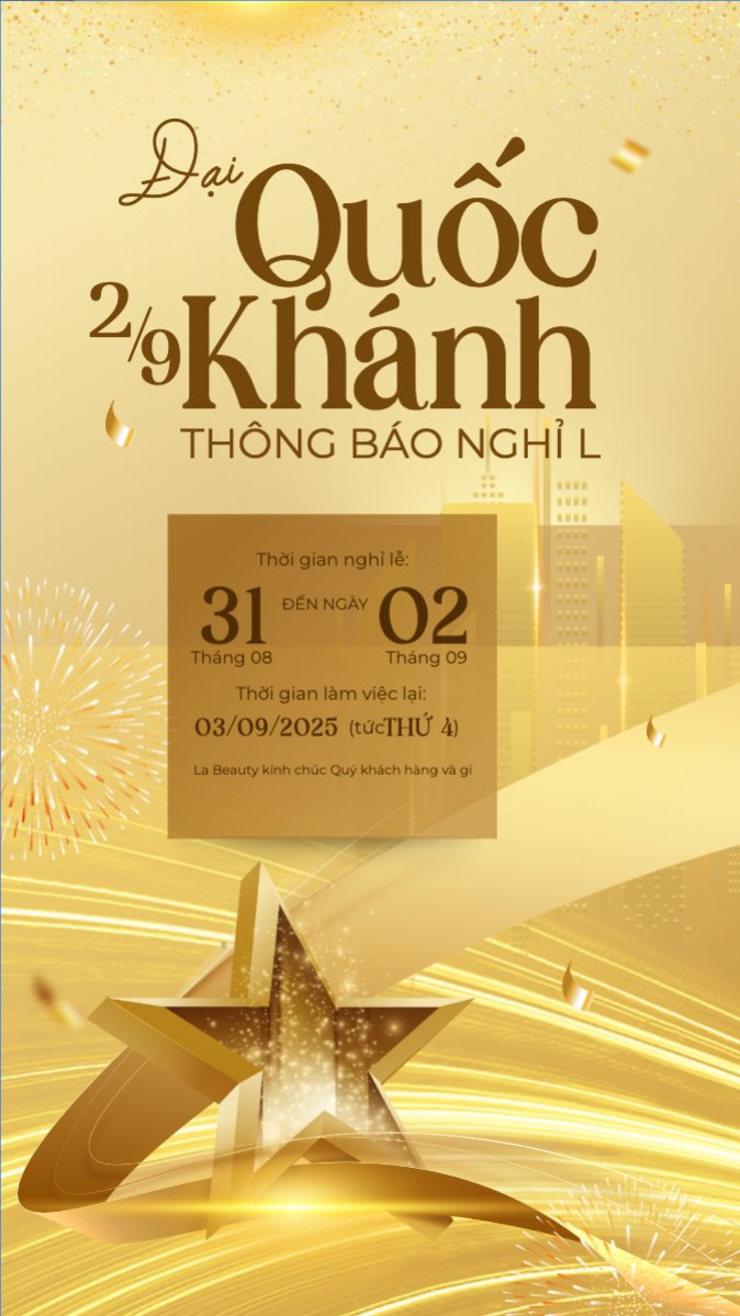 Mẫu Bài post MXH (9:16) 2/9, Quốc Khánh, lễ hội, thông báo, lịch nghỉ, Việt Nam, sự kiện, event, hiện đại, modern — LayerPic