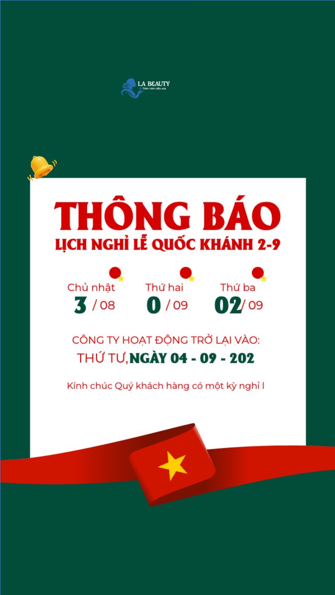 Mẫu Bài post MXH (9:16) 2/9, Quốc Khánh, lễ hội, thông báo, lịch nghỉ, Việt Nam, sự kiện, event, hiện đại, modern — LayerPic