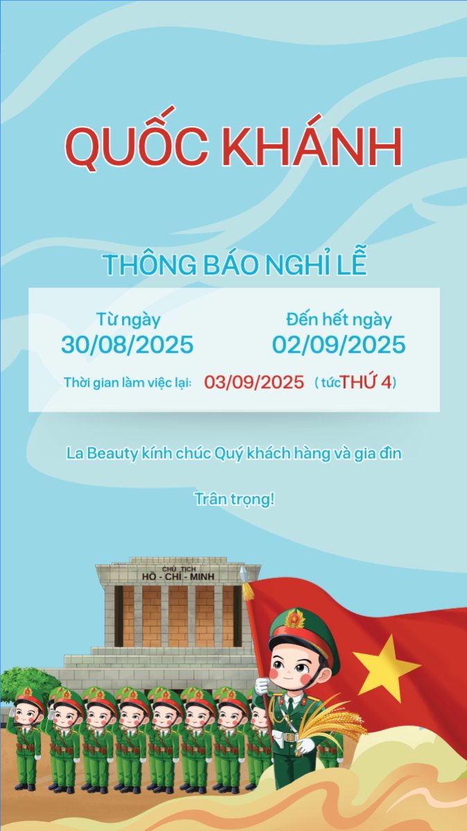 Mẫu Bài post MXH (9:16) 2/9, Quốc Khánh, lễ hội, thông báo, lịch nghỉ, Việt Nam, sự kiện, dễ thương, cute, chibi, hoạt hình, cartoon — LayerPic