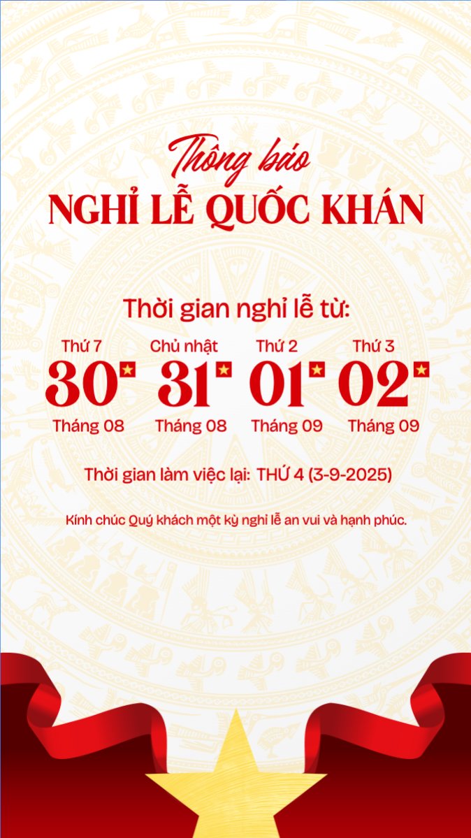 Mẫu Bài post MXH (9:16) 2/9, Quốc Khánh, lễ hội, thông báo, lịch nghỉ, Việt Nam, sự kiện, event, hiện đại, modern — LayerPic