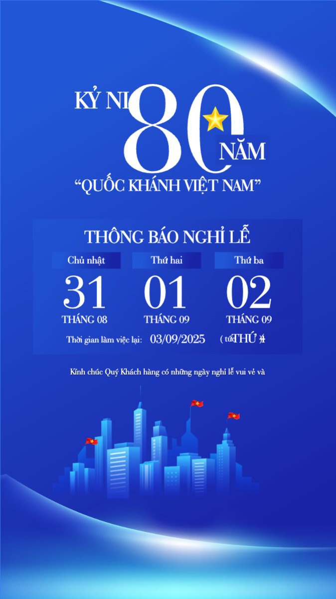 Mẫu Bài post MXH (9:16) 2/9, Quốc Khánh, lễ hội, thông báo, lịch nghỉ, Việt Nam, sự kiện, event, hiện đại, modern — LayerPic