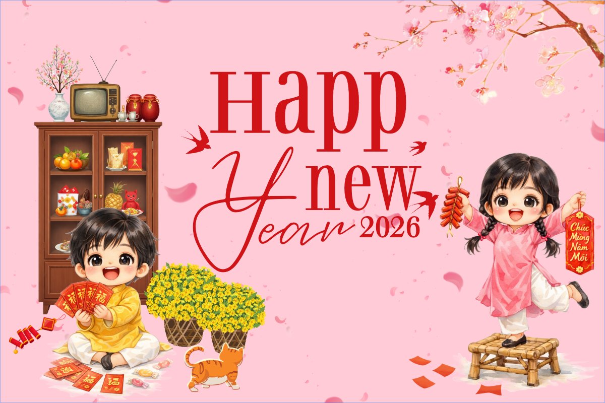 Mẫu Thank you card Happy new year 2026 — LayerPic