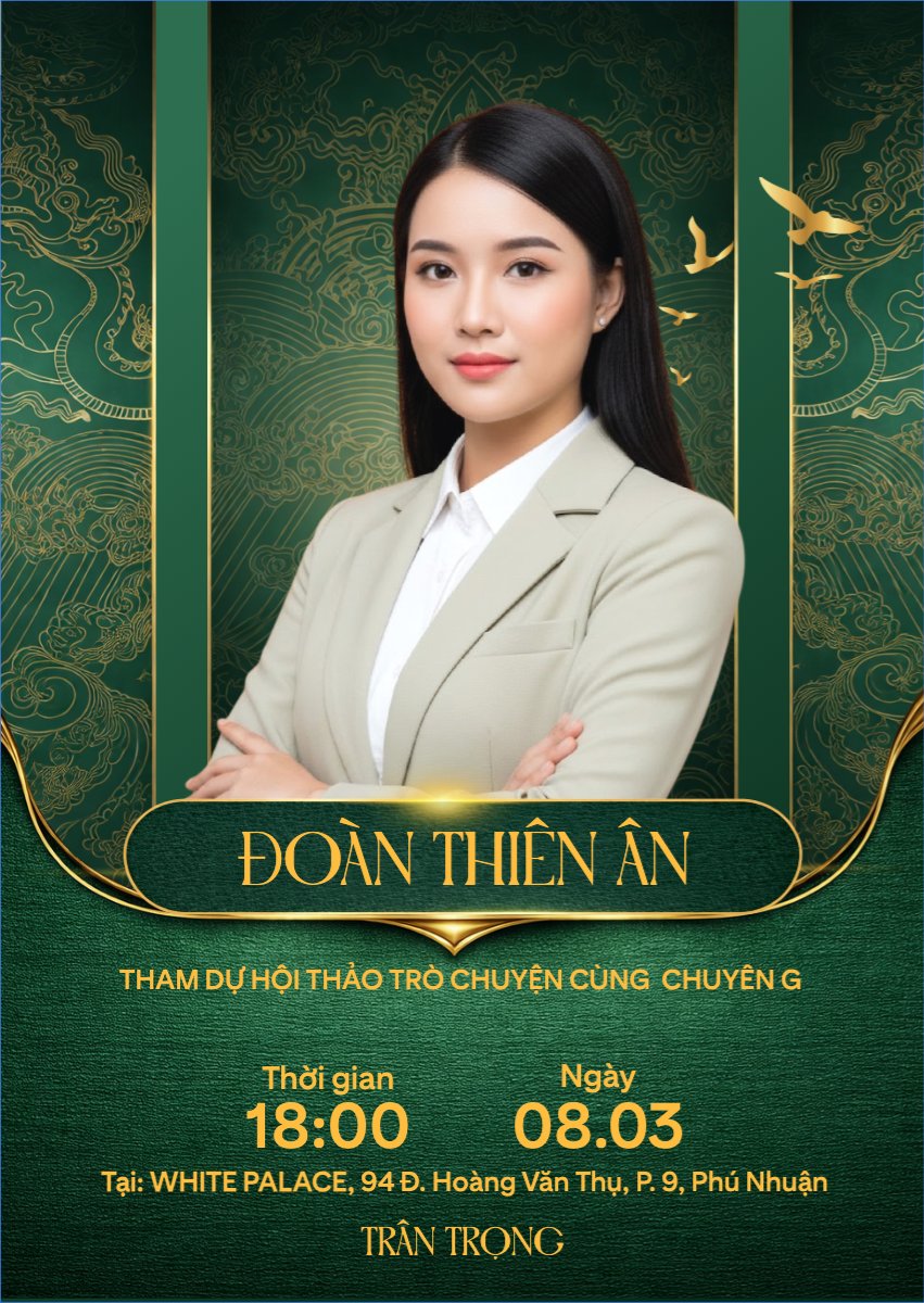 Mẫu Thư mời Hội thảo cùng chuyên gia sắc đẹp — LayerPic
