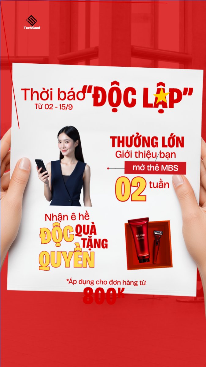 Mẫu Bài post MXH (9:16) 2/9, Quốc Khánh, lễ hội, Việt Nam, làm đẹp, spa, beauty, thẩm mỹ, skincare, hiện đại, modern — LayerPic