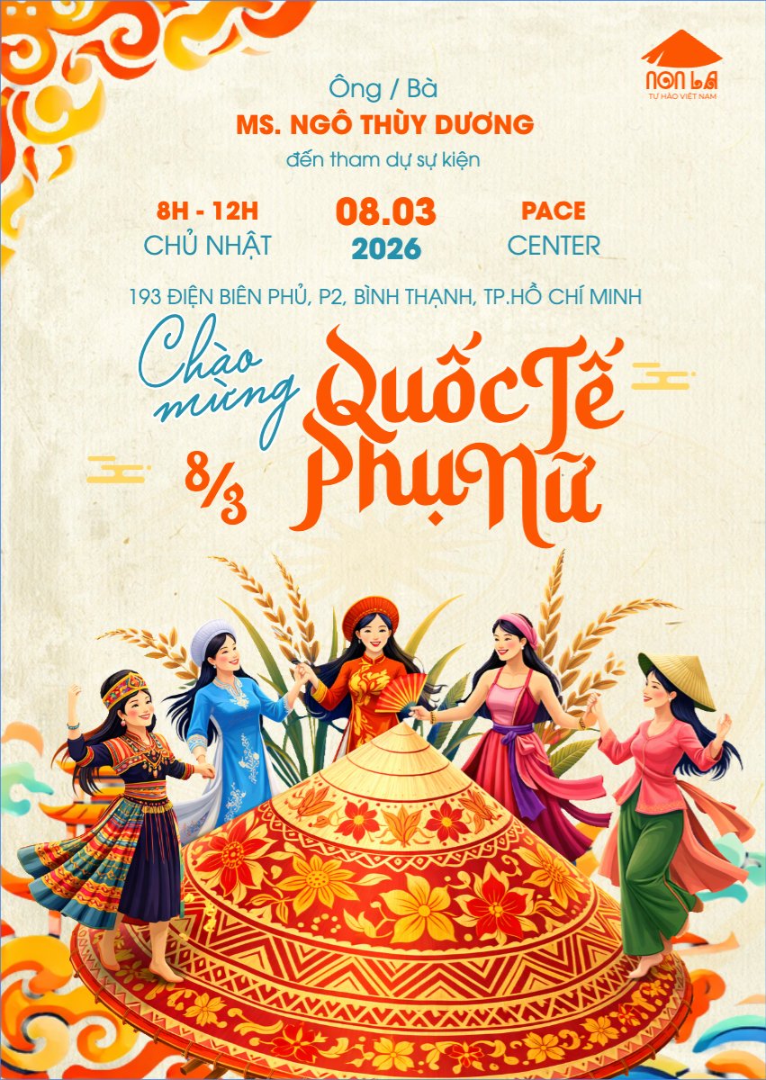 Mẫu Thư mời Chào mừng ngày Quốc Tế Phụ Nữ 8/3 — LayerPic