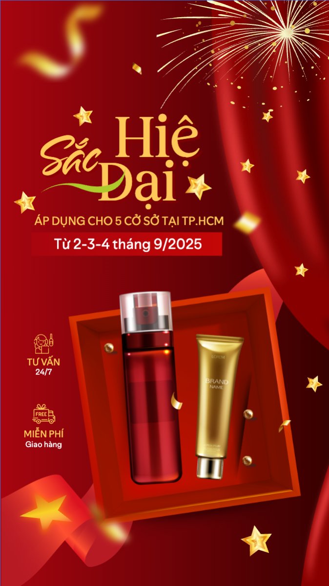2/9, Quốc Khánh, lễ hội, Việt Nam, làm đẹp, spa, beauty, thẩm mỹ, skincare, hiện đại, modern