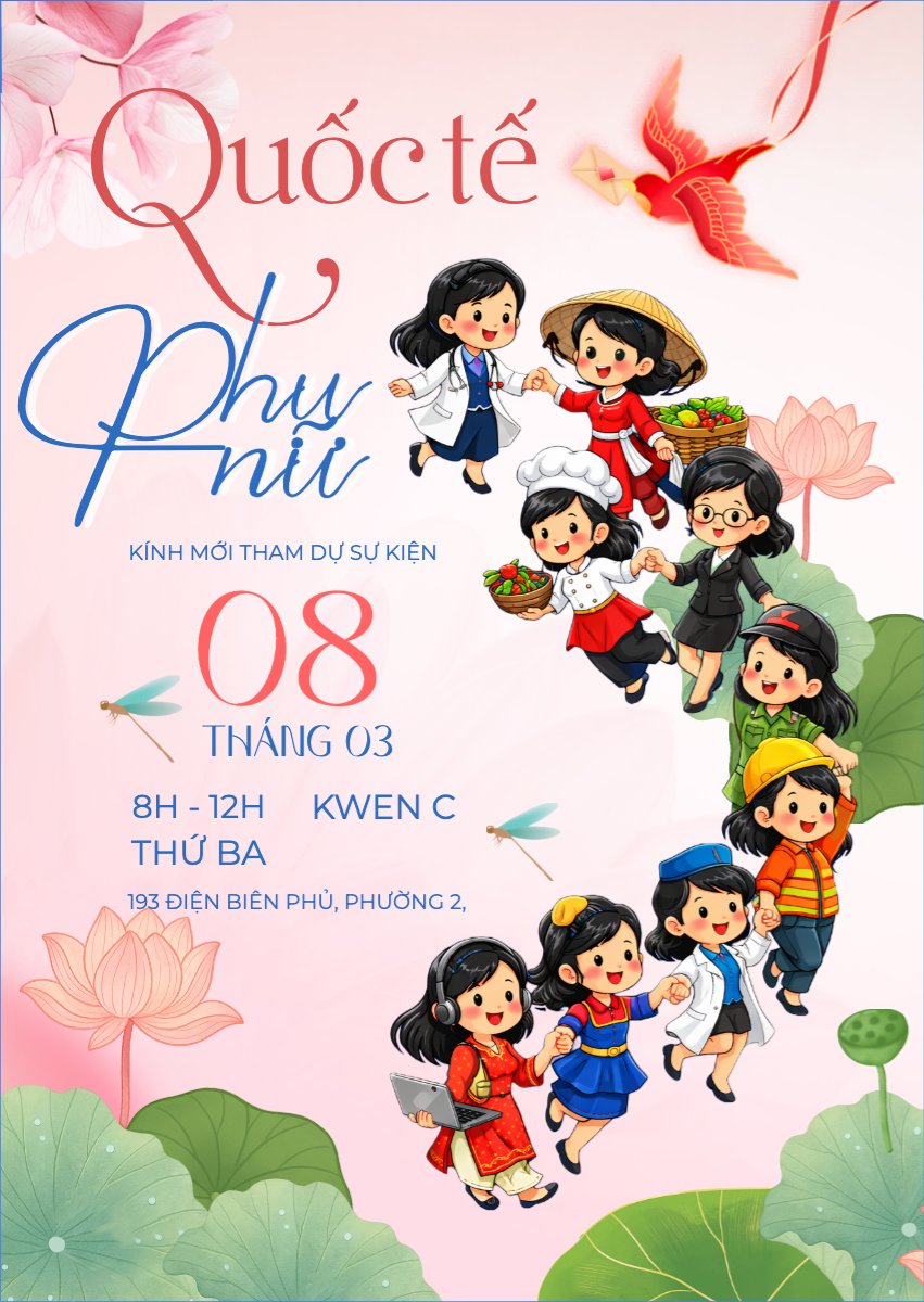 Mẫu Thư mời Phụ nữ là để yêu — LayerPic