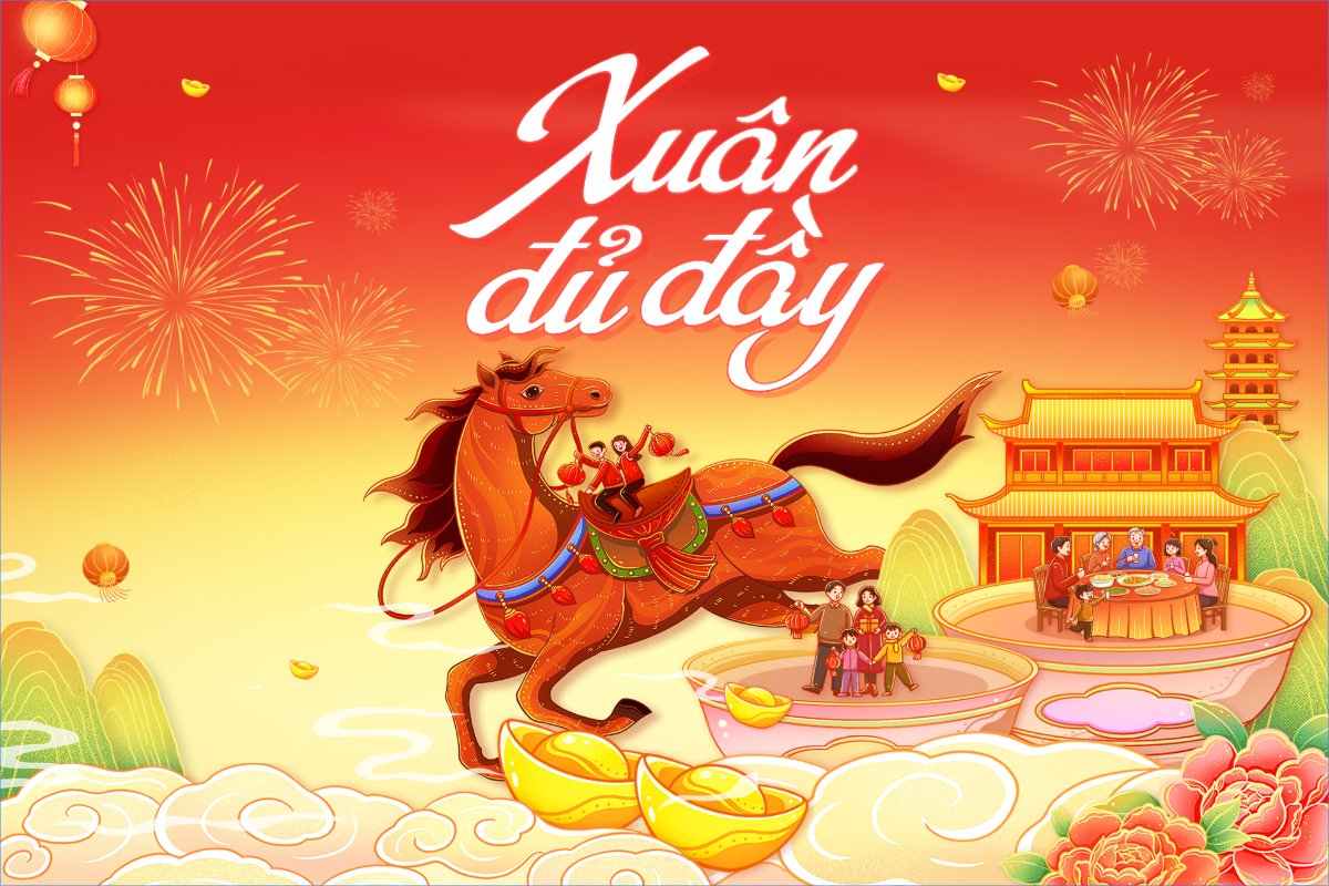 Mẫu Thank you card Xuân đủ đầy — LayerPic