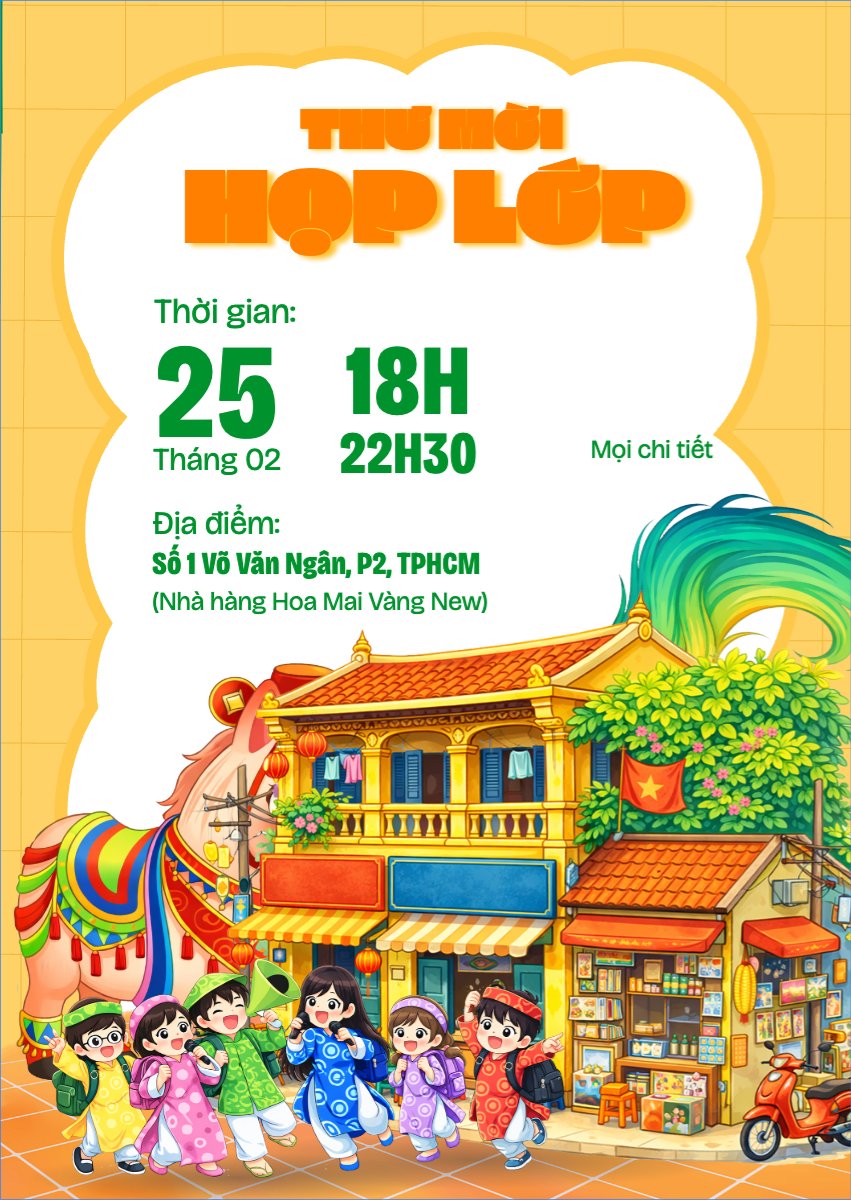Thư mời họp lớp
