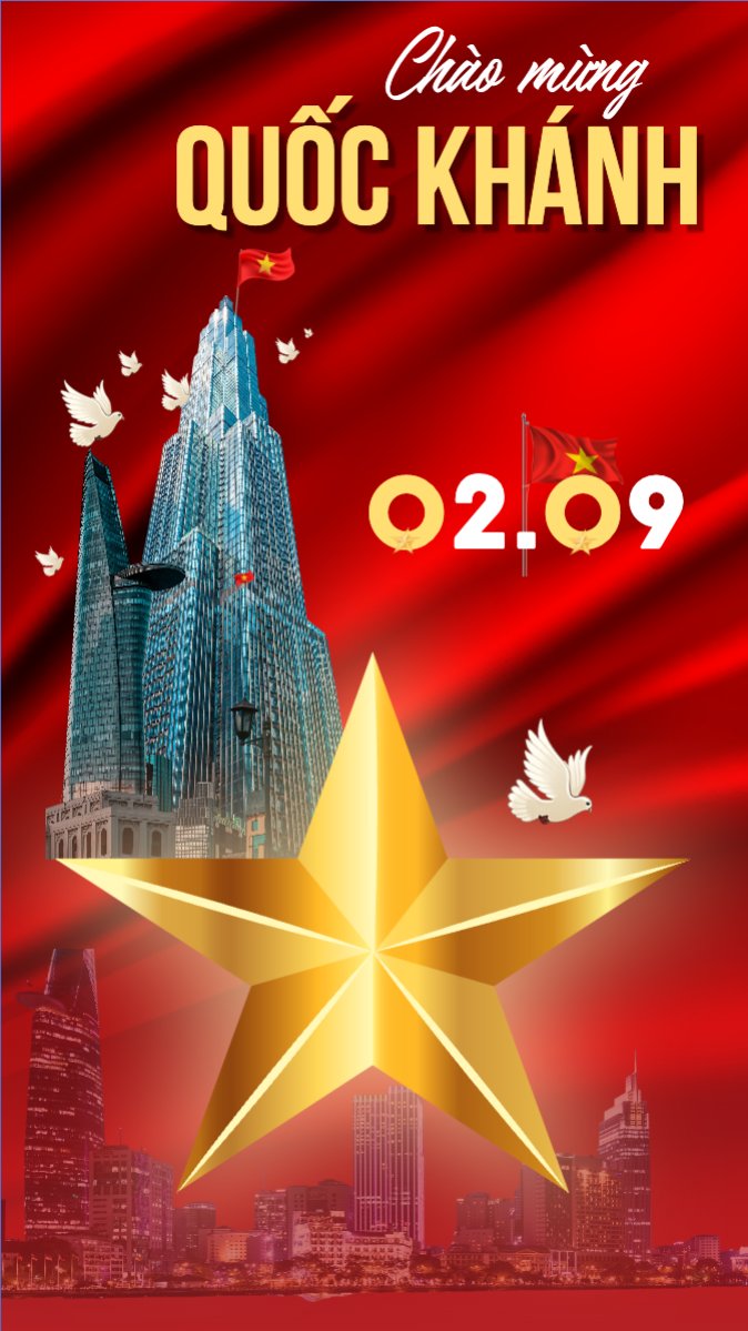 Mẫu Bài post MXH (9:16) 2/9, Quốc Khánh, lễ hội, Việt Nam, sự kiện, event, hiện đại, sang trọng, modern — LayerPic