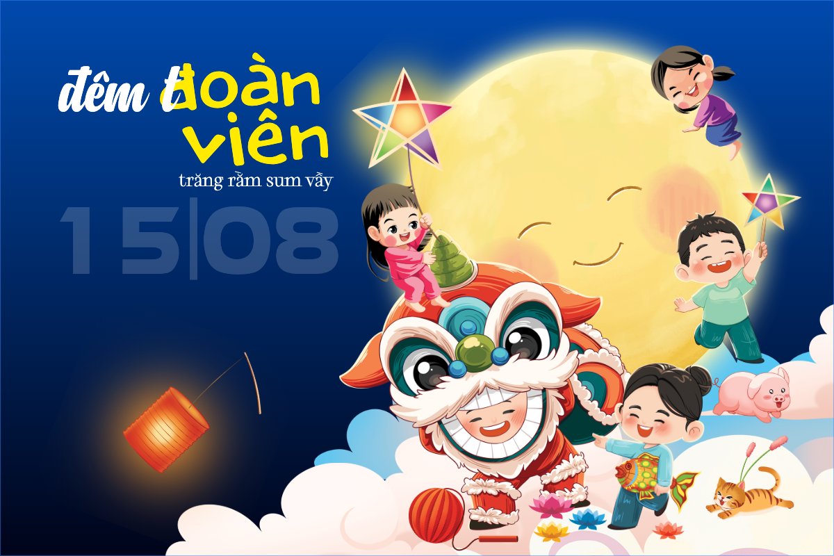 Trung thu, Tết Đoàn Viên, mid-autumn festival, sự kiện, event, dễ thương, cute, chibi, hoạt hình, cartoon