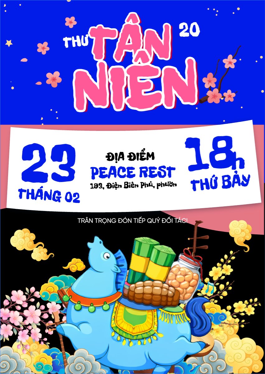 Mẫu Thư mời Thư mời tân niên — LayerPic