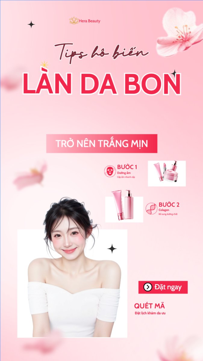 Mẫu Bài post MXH (9:16) Mỹ phẩm, trang điểm, make up, spa, beauty, làm đẹp, thẩm mỹ, cosmetic, hiện đại, morden — LayerPic