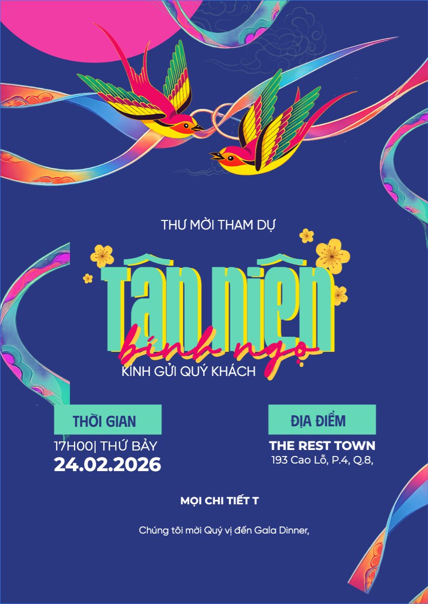 Mẫu Thư mời Thư mời tân niên — LayerPic