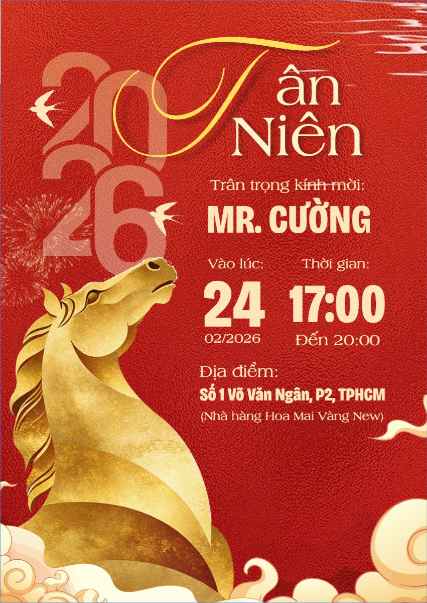 Mẫu Thư mời Tân niên chúc mừng — LayerPic