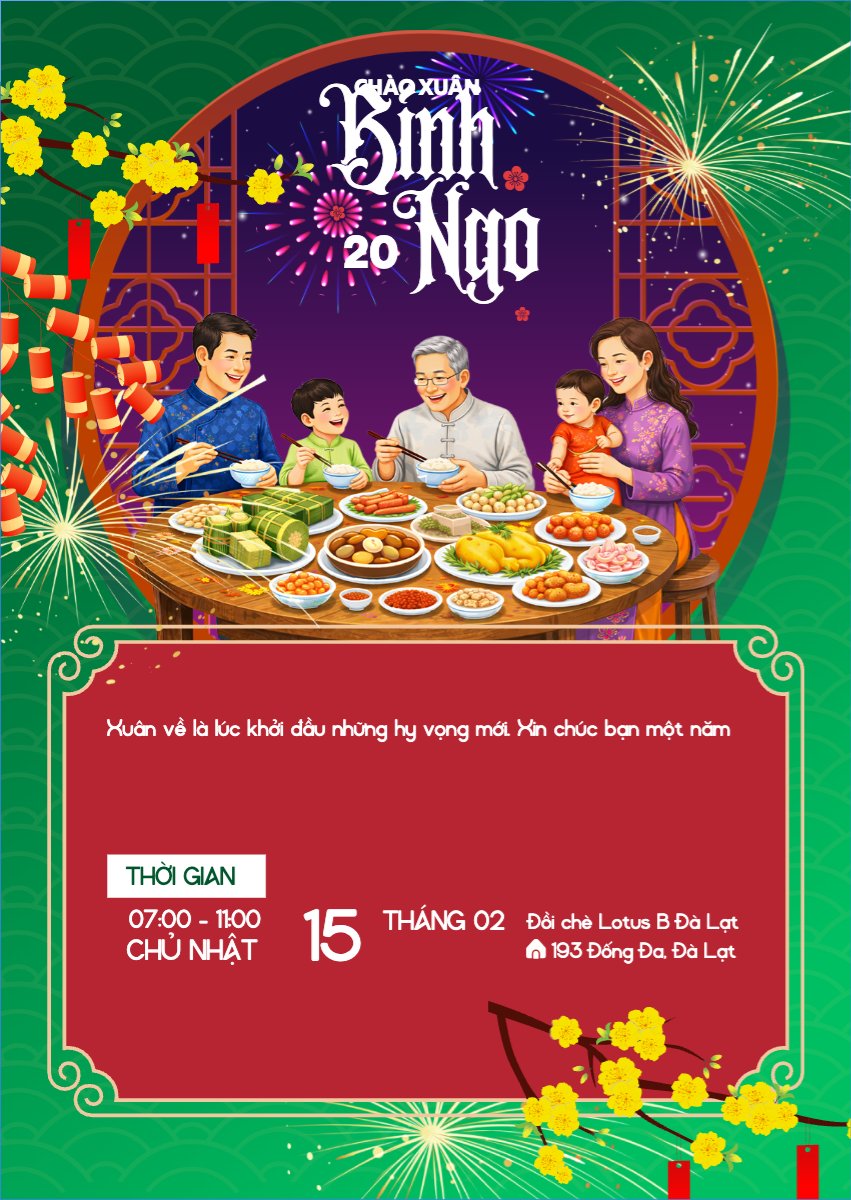Mẫu Thư mời Chào xuân Bính Ngọ 2026 — LayerPic