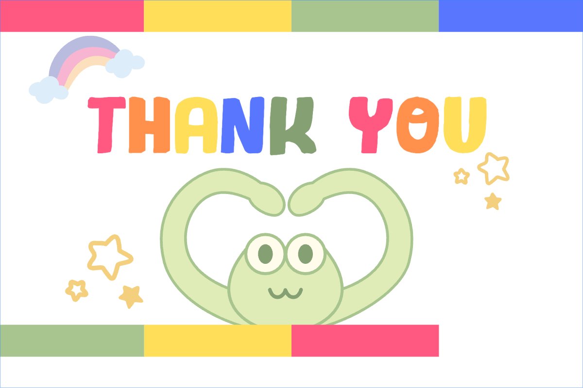 Mẫu Thank you card Em bé, trẻ em, baby, kids, dễ thương, cute, chibi, hoạt hình, cartoon — LayerPic