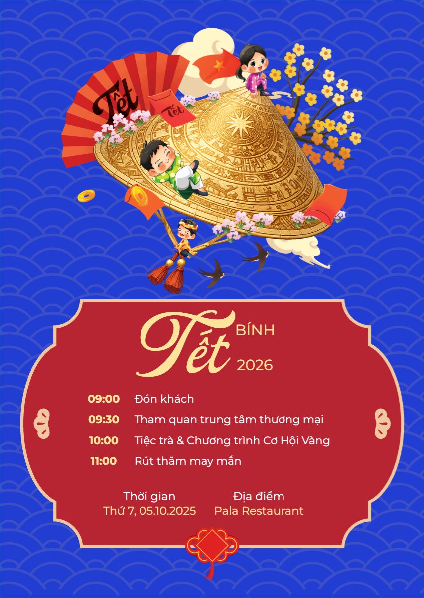 Mẫu Thư mời Tết Bính Ngọ 2026 — LayerPic