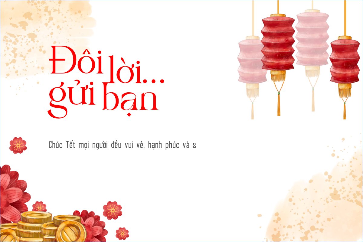 Mẫu Thank you card Tết, Xuân, Ất tỵ, năm 2025, 2025, hoa lá, thiên nhiên, floral — LayerPic