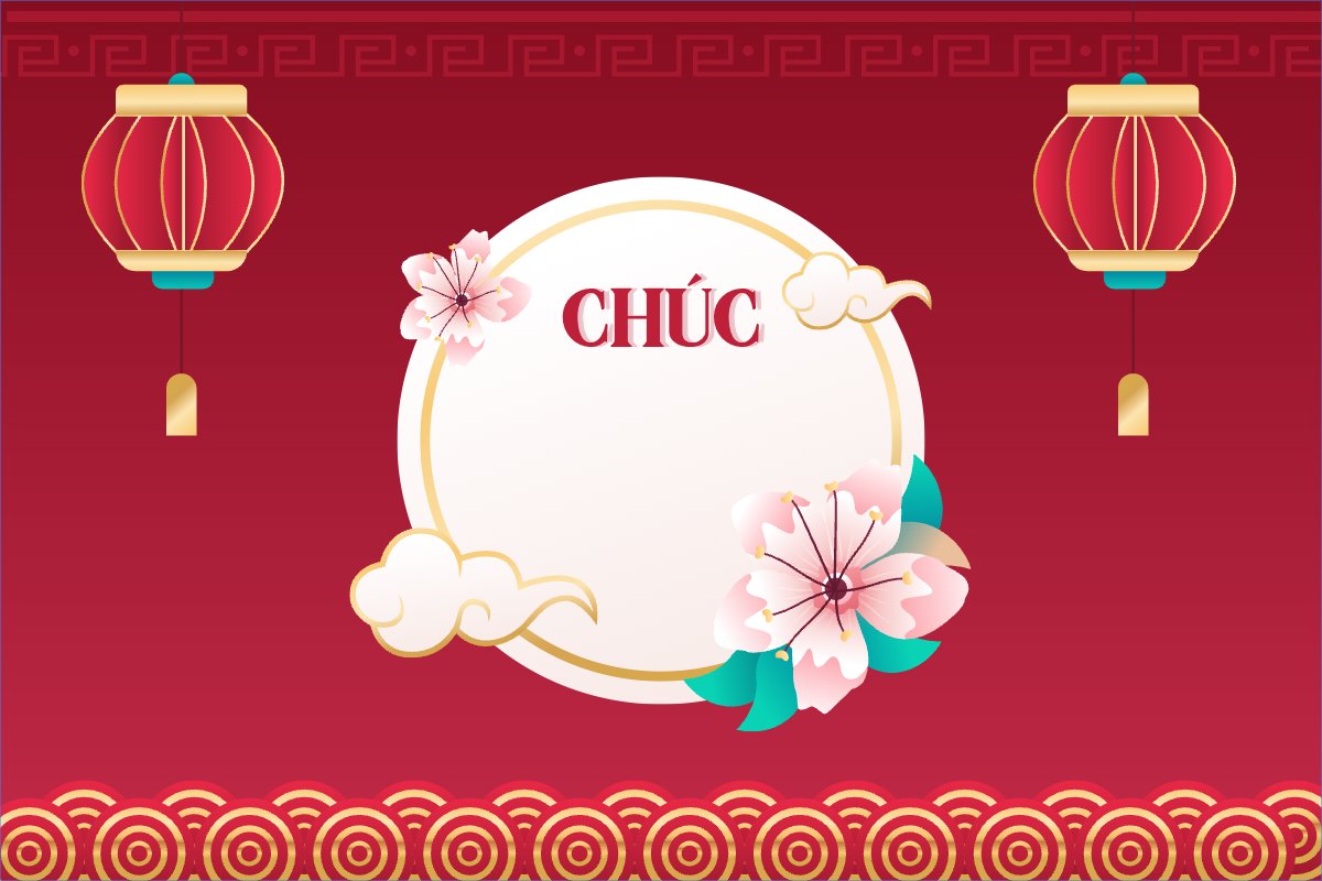 Mẫu Thank you card Tết, Xuân, Ất tỵ, 2025, năm 2025, hoa lá, thuần Việt, cổ điển — LayerPic