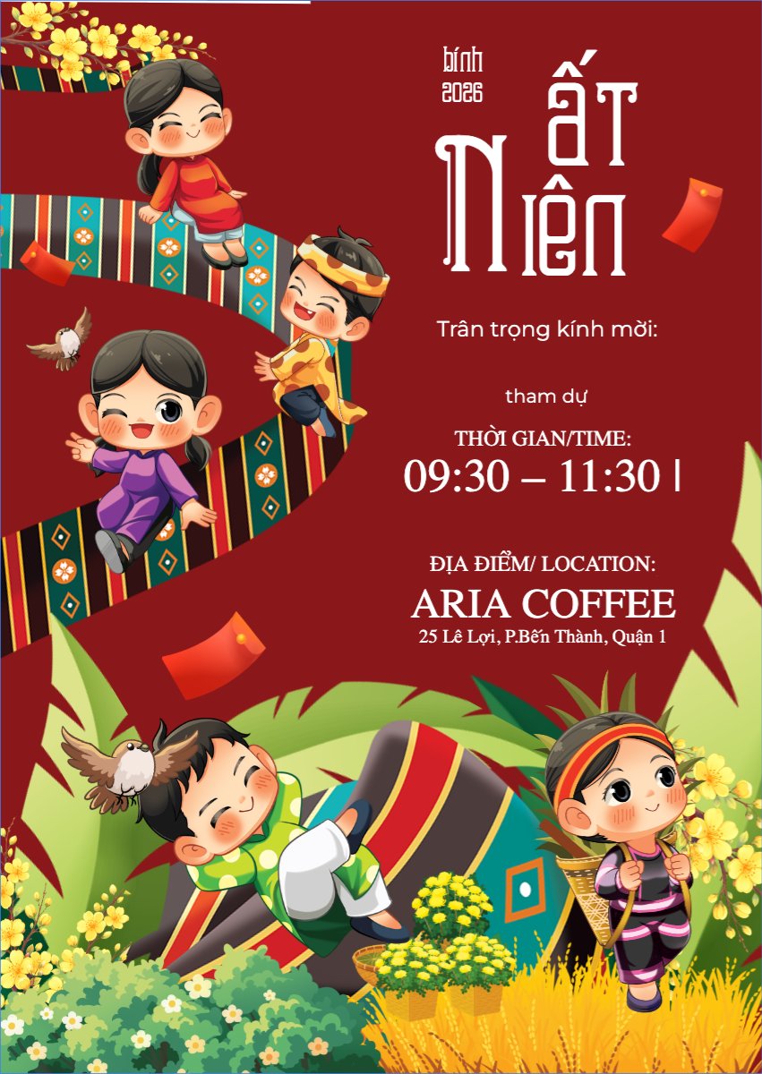 Mẫu Thư mời Tất niên bính ngọ 2026 — LayerPic