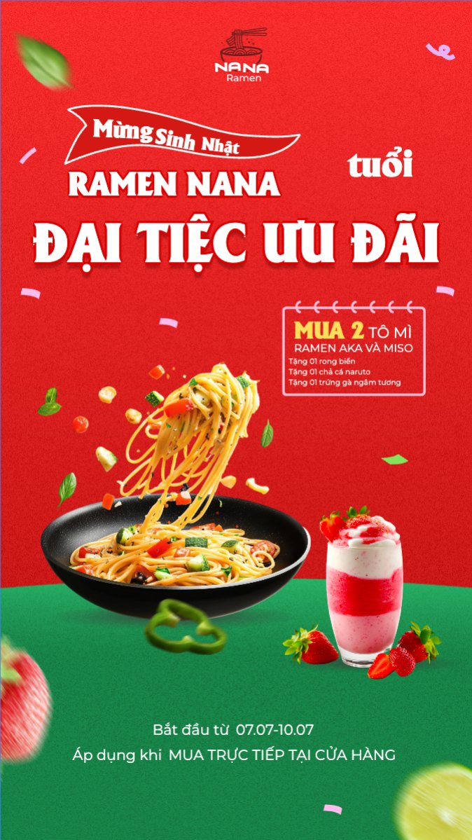 Mẫu Bài post MXH (9:16) Mì, mì xào, đồ ăn, food, thực phẩm, ẩm thực, món ăn, F&B, nhà hàng, thức ăn, dễ thương, hiện đại — LayerPic