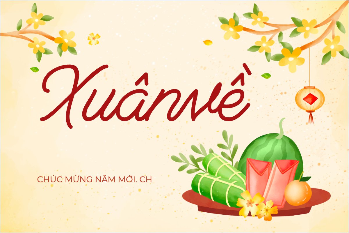 Mẫu Thank you card Tết, Xuân, Ất tỵ, 2025, năm 2025, cổ điển, hoa lá — LayerPic