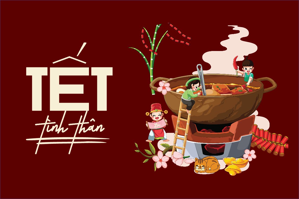 Mẫu Thank you card Tết, Xuân, Ất tỵ, năm 2025, 2025, truyền thống, traditional, dân gian — LayerPic