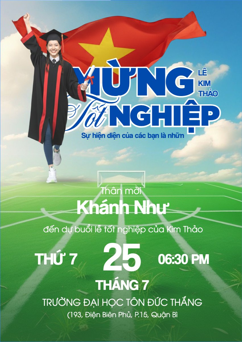 Mẫu Thư mời Mừng tốt nghiệp — LayerPic