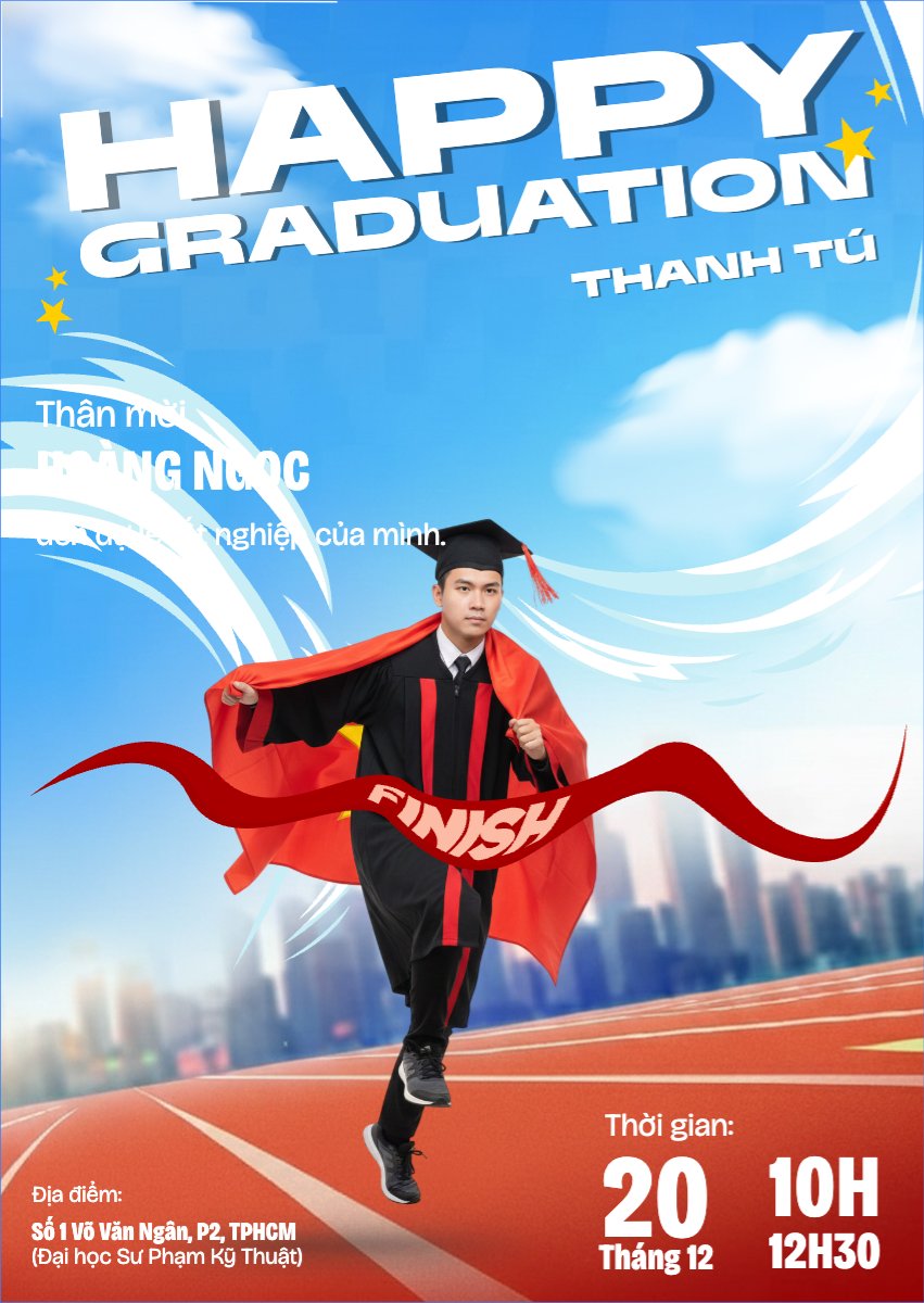 Mẫu Thư mời Cuộc đua tốt nghiệp — LayerPic