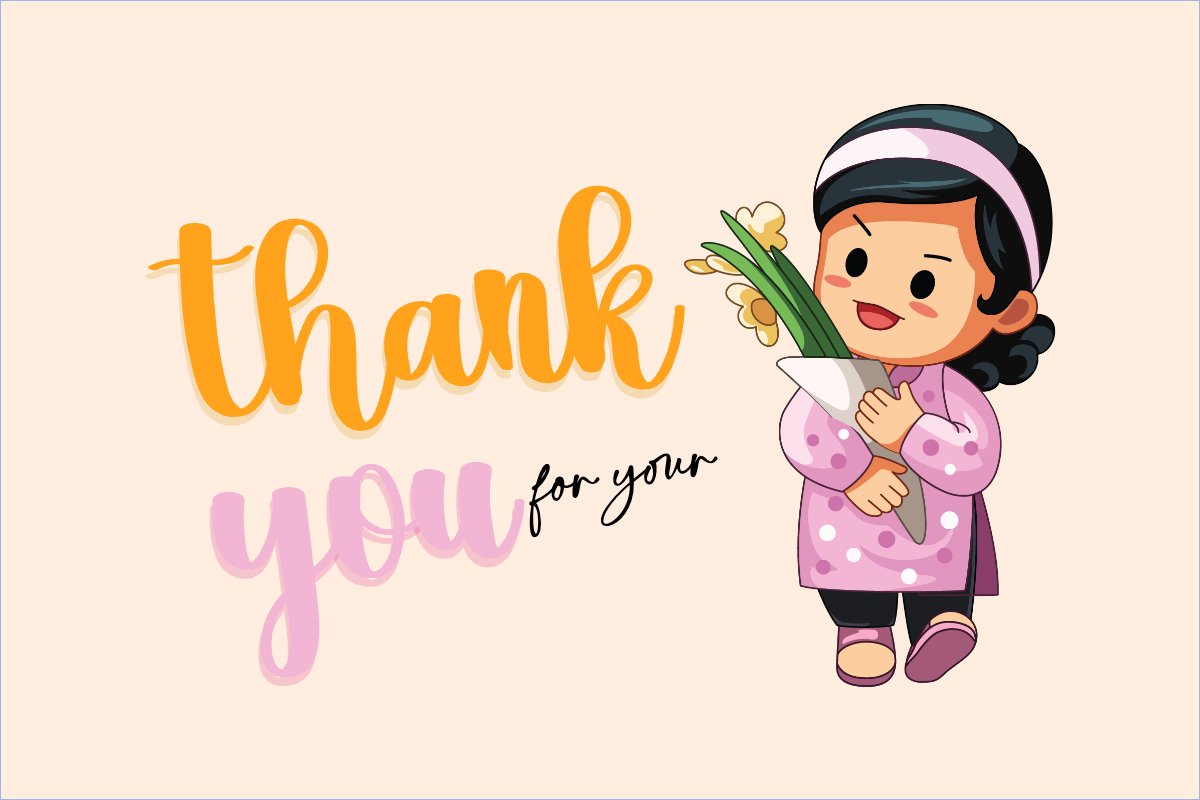 Mẫu Thank you card Tết, Xuân, Ất tỵ, năm 2025, 2025, dễ thương, cute, chibi, hoạt hình, cartoon — LayerPic