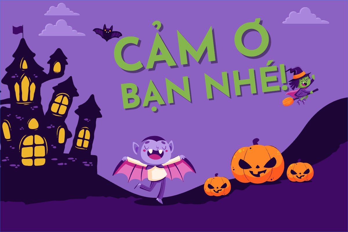 Halloween, dễ thương, cute, chibi, hoạt hình, cartoon