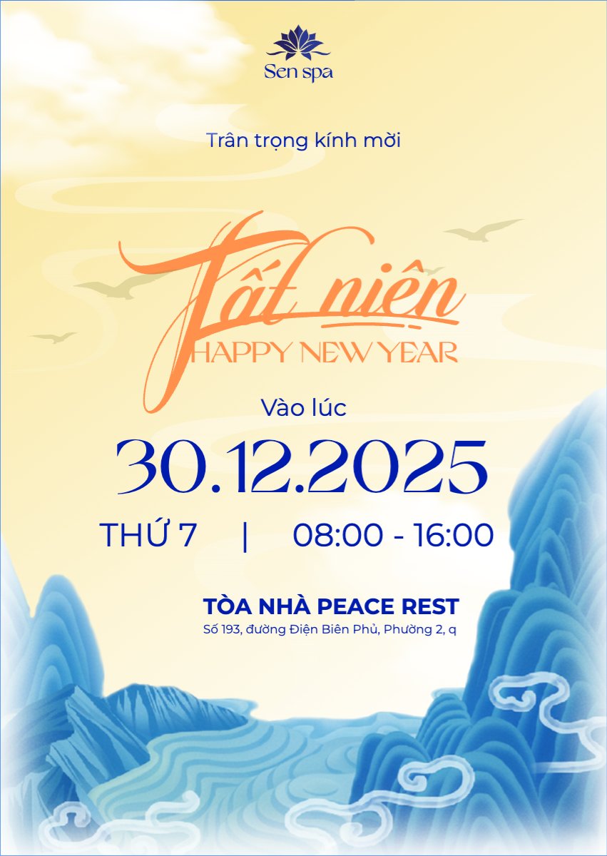 Mẫu Thư mời Tất niên happy new year — LayerPic