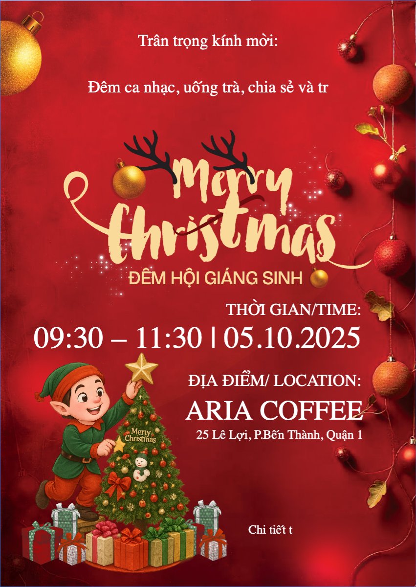 Mẫu Thư mời Đêm hội giáng sinh — LayerPic