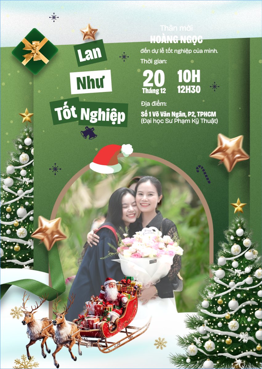 Mẫu Thư mời Chúc mừng tốt nghiệp — LayerPic