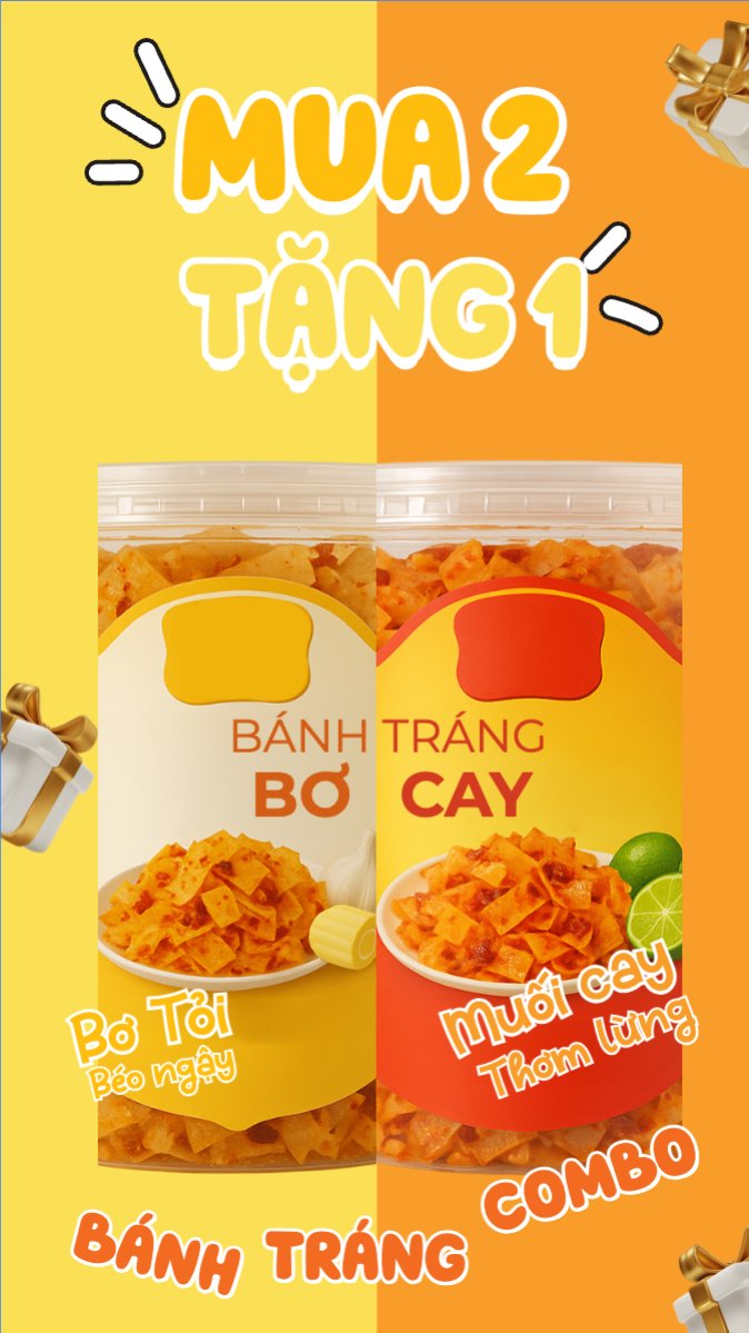 Mẫu Bài post MXH (9:16) Bánh tráng, đồ ăn, food, thực phẩm, ẩm thực, món ăn, F&B, nhà hàng, thức ăn, dễ thương, hiện đại — LayerPic