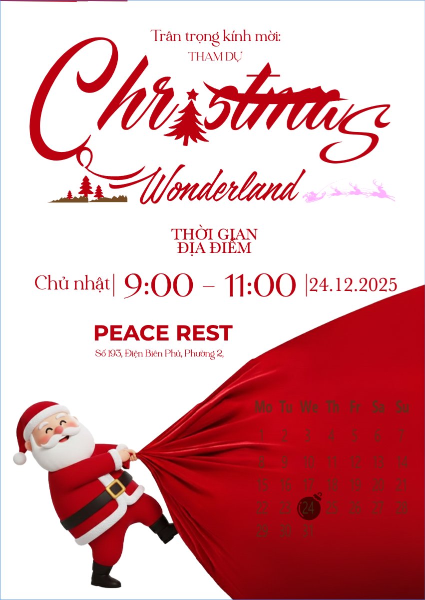 Mẫu Thư mời Christmas Wonderland — LayerPic