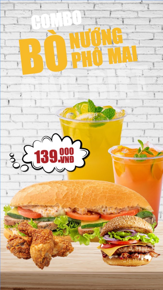 Mẫu Bài post MXH (9:16) Bánh mì, đồ ăn, food, thực phẩm, ẩm thực, món ăn, F&B, thức ăn, hiện đại, sang trọng, modern, — LayerPic