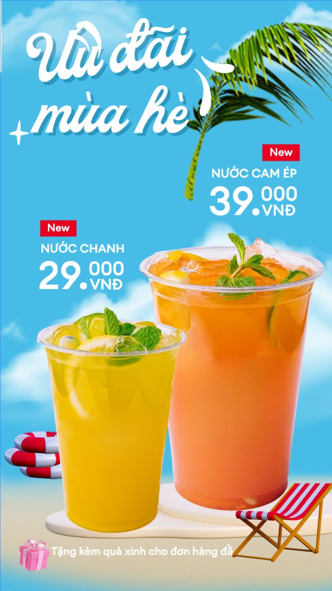 Nước ép, nước uống, juice, giải khát, F&B, drink, dễ thương, hiện đại,modern