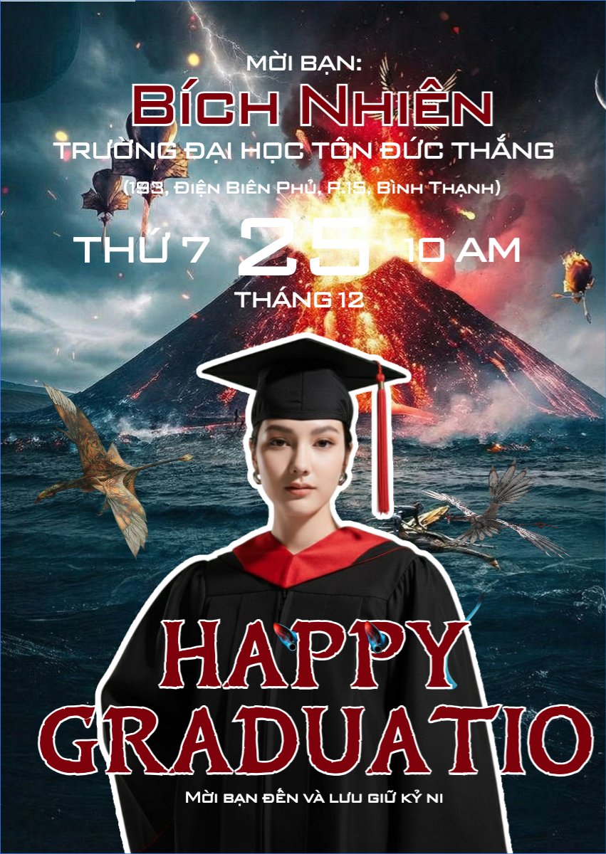 Mẫu Thư mời Tốt nghiệp cùng Avatar — LayerPic