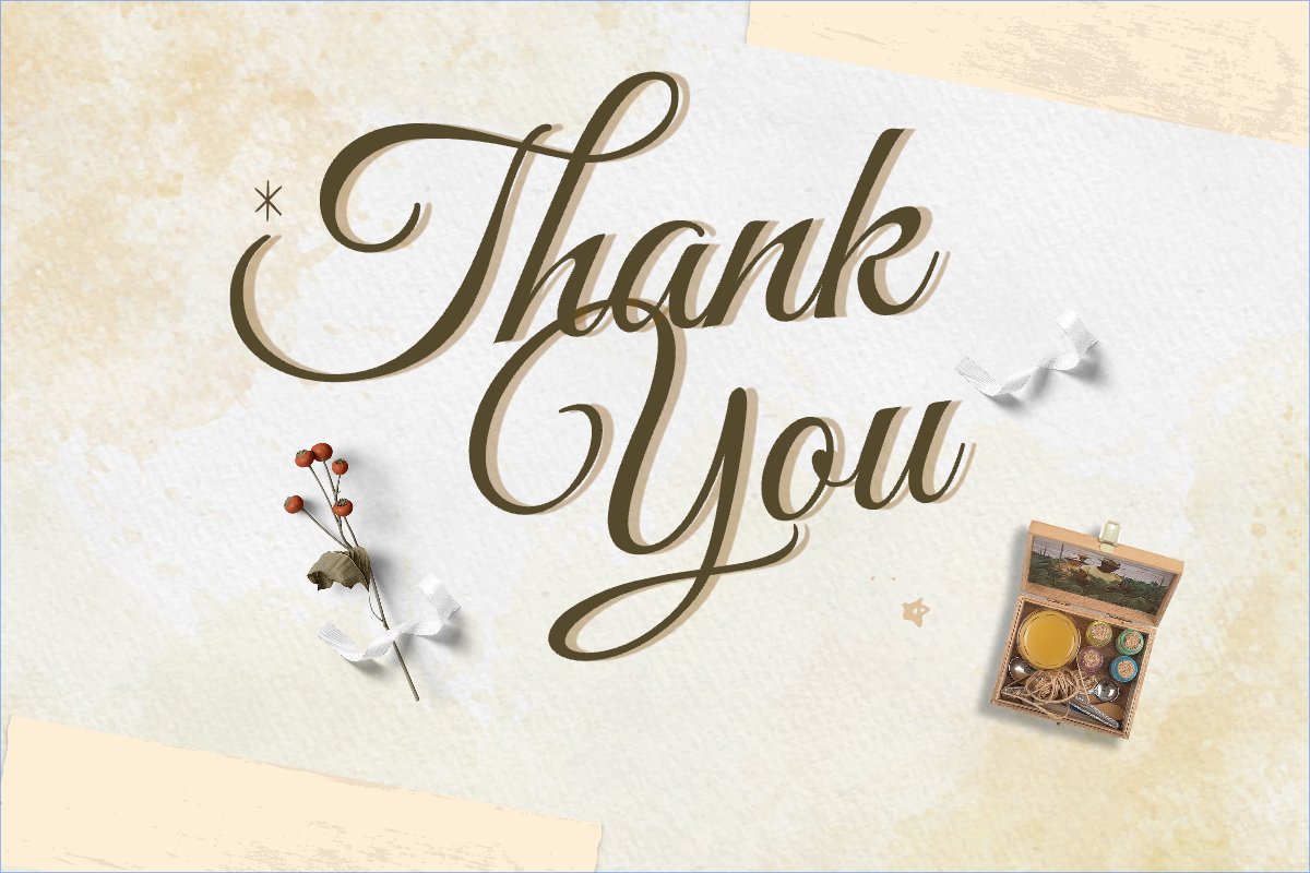 Mẫu Thank you card Cổ điển, vintage, retro, classic — LayerPic