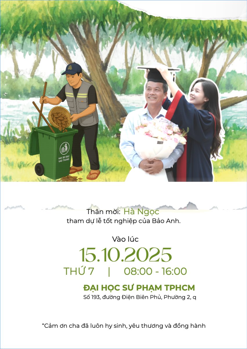 Cảm ơn cha đã luôn hy sinh