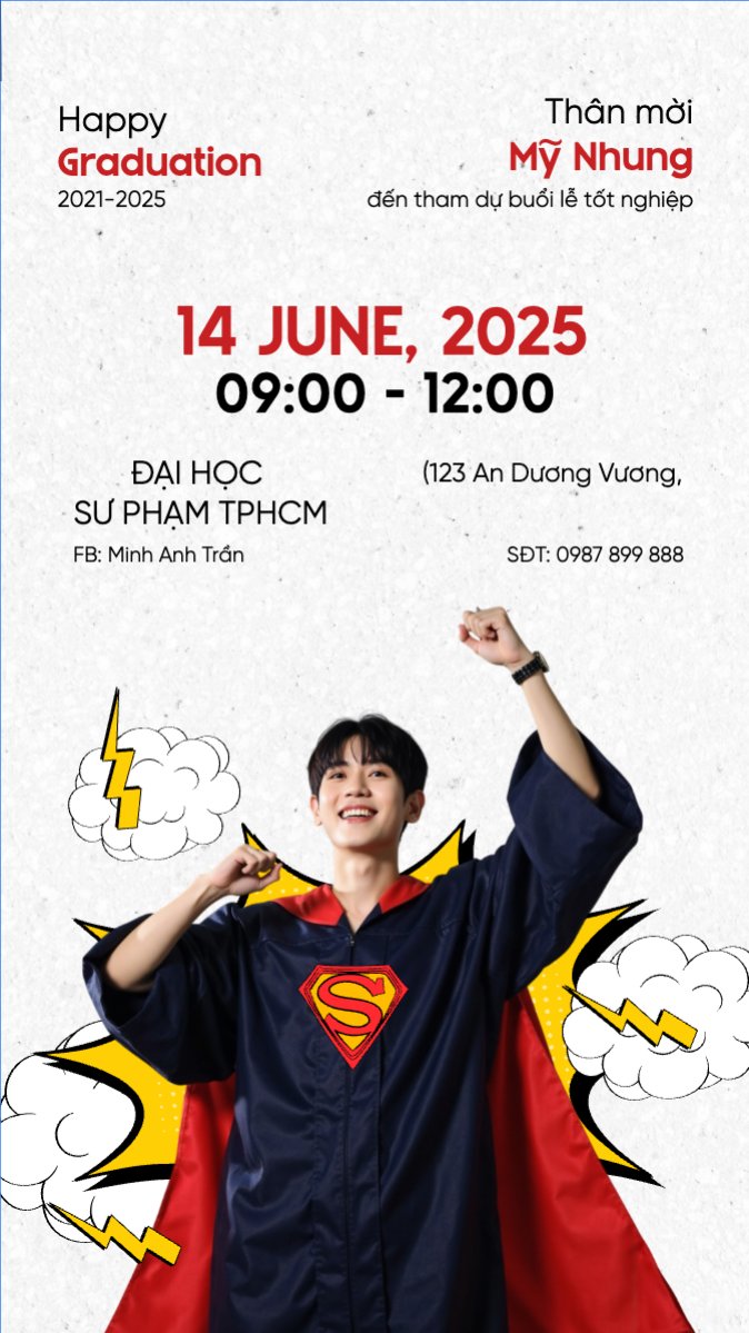 Tốt nghiệp, graduation, giáo dục, education, sự kiện, event, hoạt hình, cartoon, superman