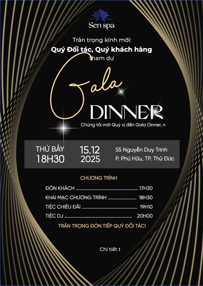 Gala dinner